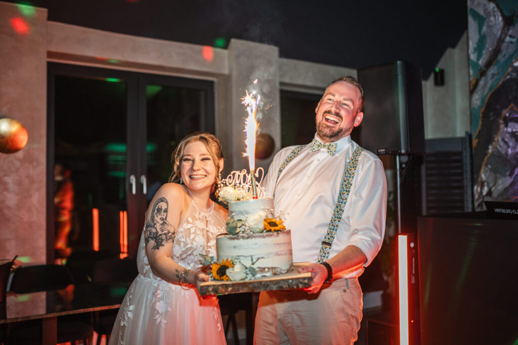 Hochzeitstorte bei der Feier im Casa al Mare in Laboe