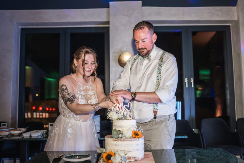 Hochzeitstorte bei der Feier im Casa al Mare in Laboe